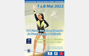 CR de la Compétition régionale par équipe GAF du 7/8 Mai à Montauban